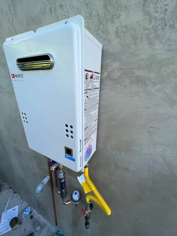 Tankless water heater installation for Rockview homes